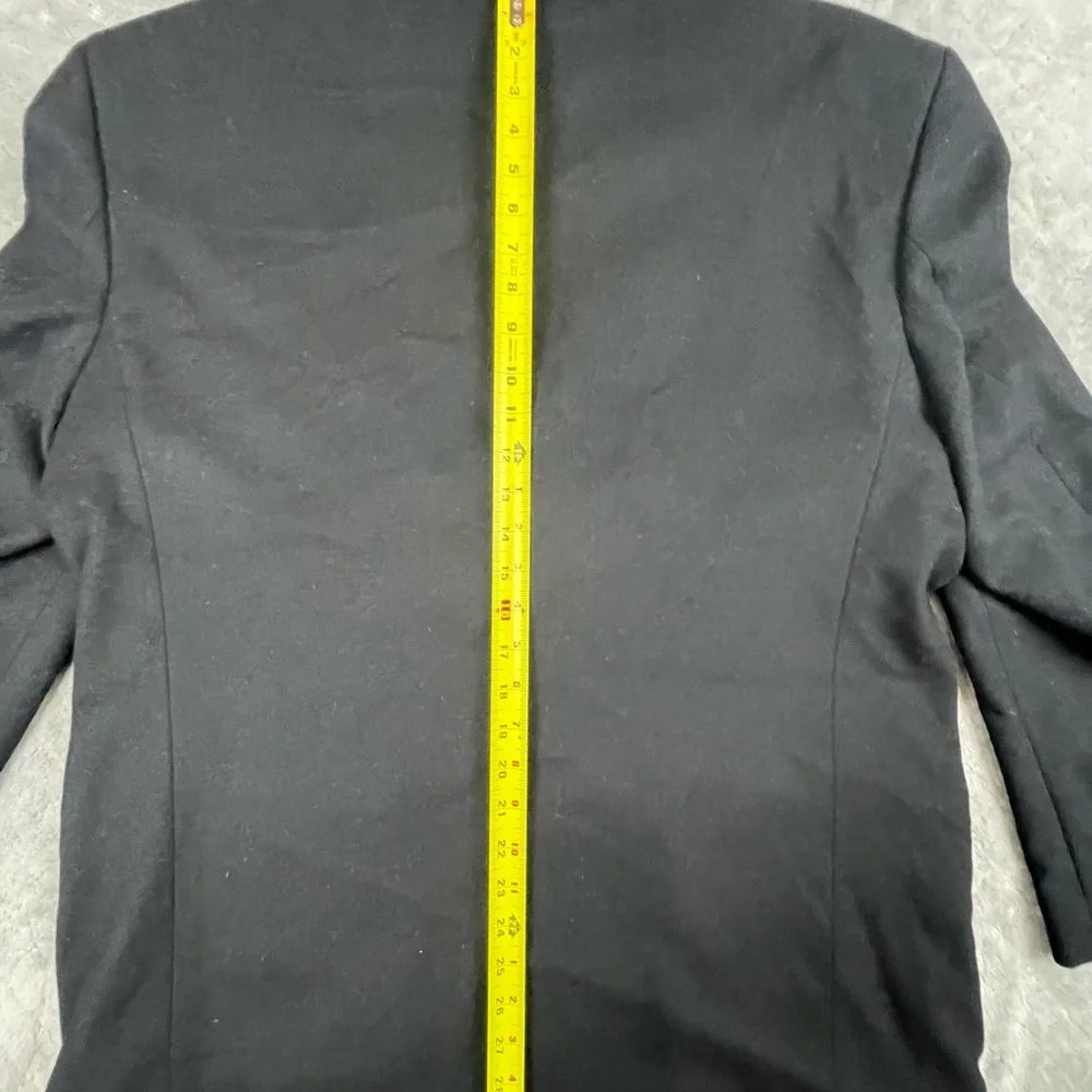 Vintage Gianfranco Ruffini Mens 44R Black Cashmere Blend Blazer PR‎ Macedonia